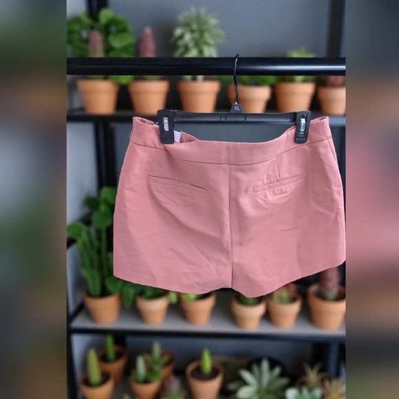 Express Rose Pink Corset Tie Mid-Rise Shorts Size 14 (NWT) - Picture 8 of 11